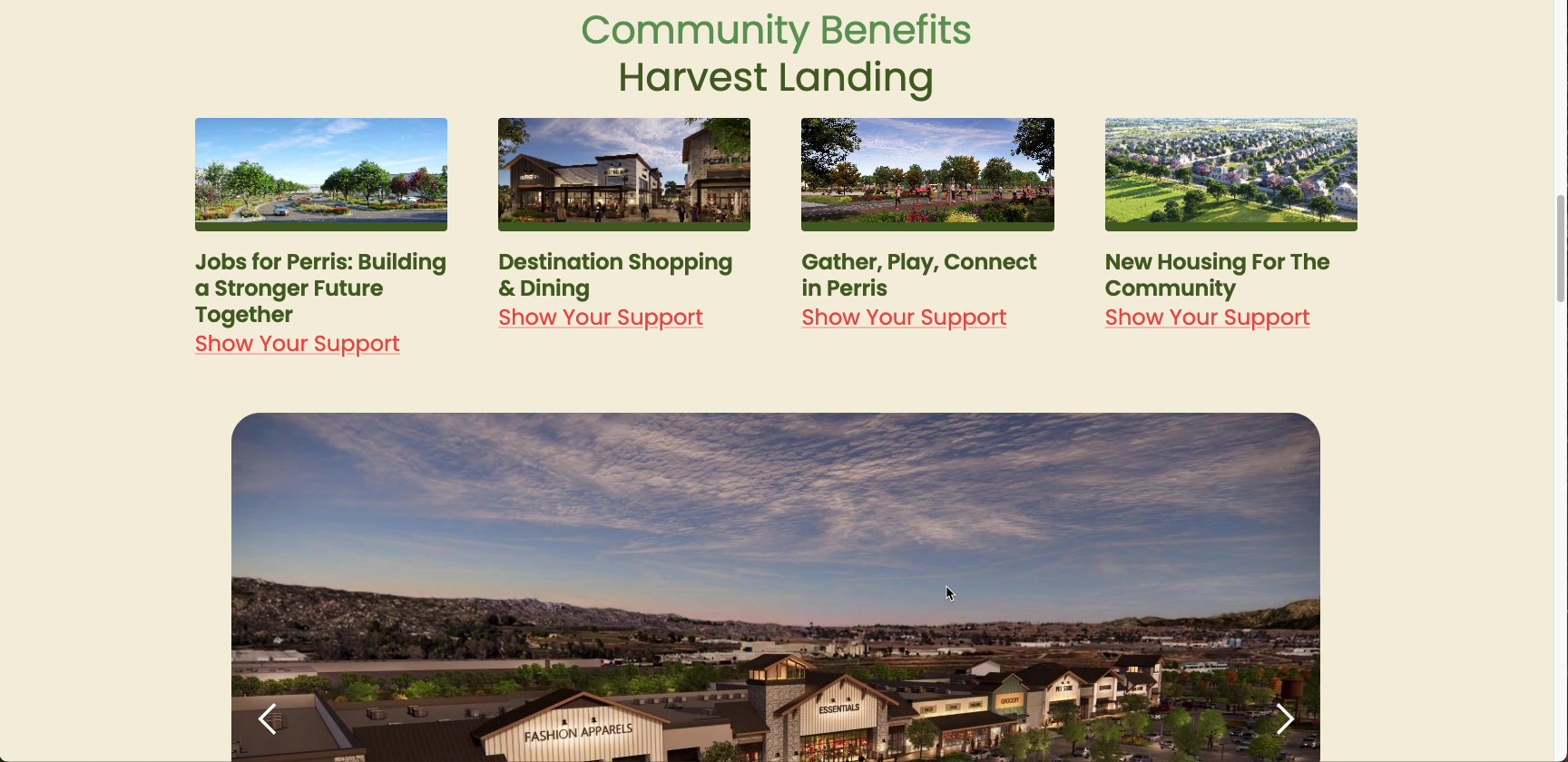 Community Benefits Section